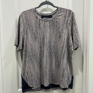 REI Athletic Short Sleeve Gray Outdoor Hiking Top Sz XL